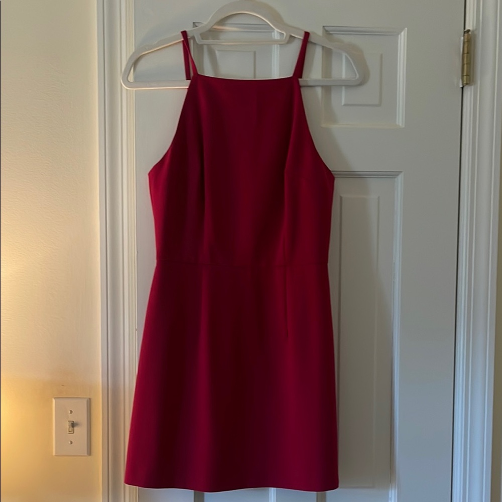 Elegant Red Sleeveless Dress